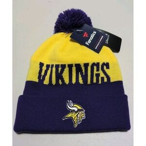 Vikings Football NFL Fanatics Team Apparel Beanie NWT